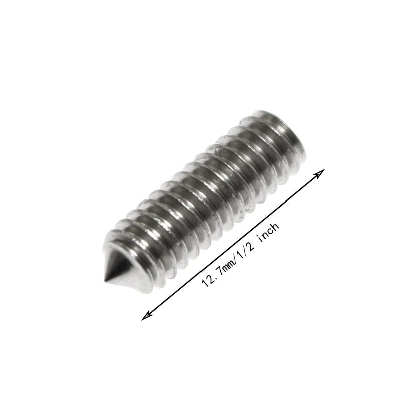 Maxmoral Set Screws 20pcs #8-32 x 1/2" Stainless Steel Cone Point Grub Screw/Set Screws for Door Handle, Bathroom - Image 4
